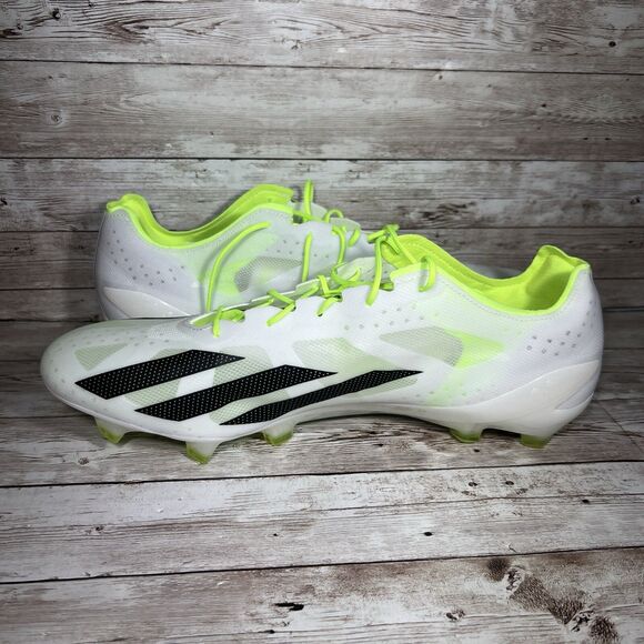 Adidas X Crazyfast+ FG 'Crazyrush Pack' White/Lime Cleats Mens Size 11.5 GY7377 - Picture 5 of 9
